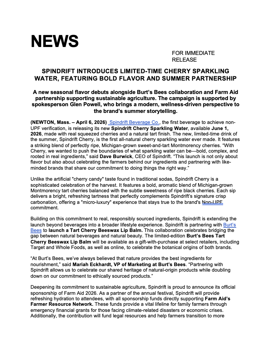 Cherry Press Release Preview