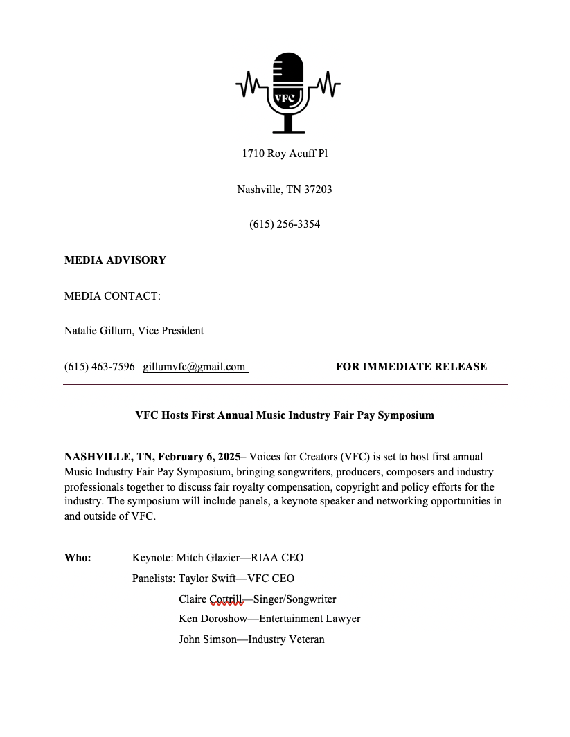 Client Media Advisory Preview