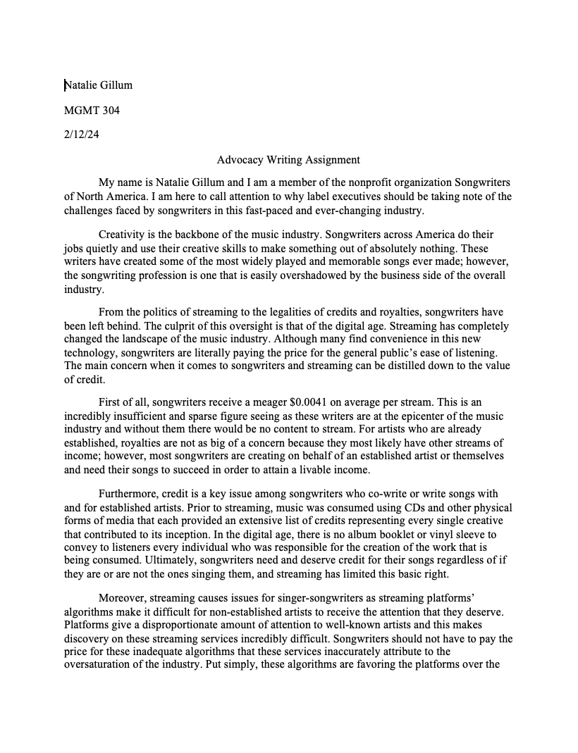 SONA Mock Speech Preview